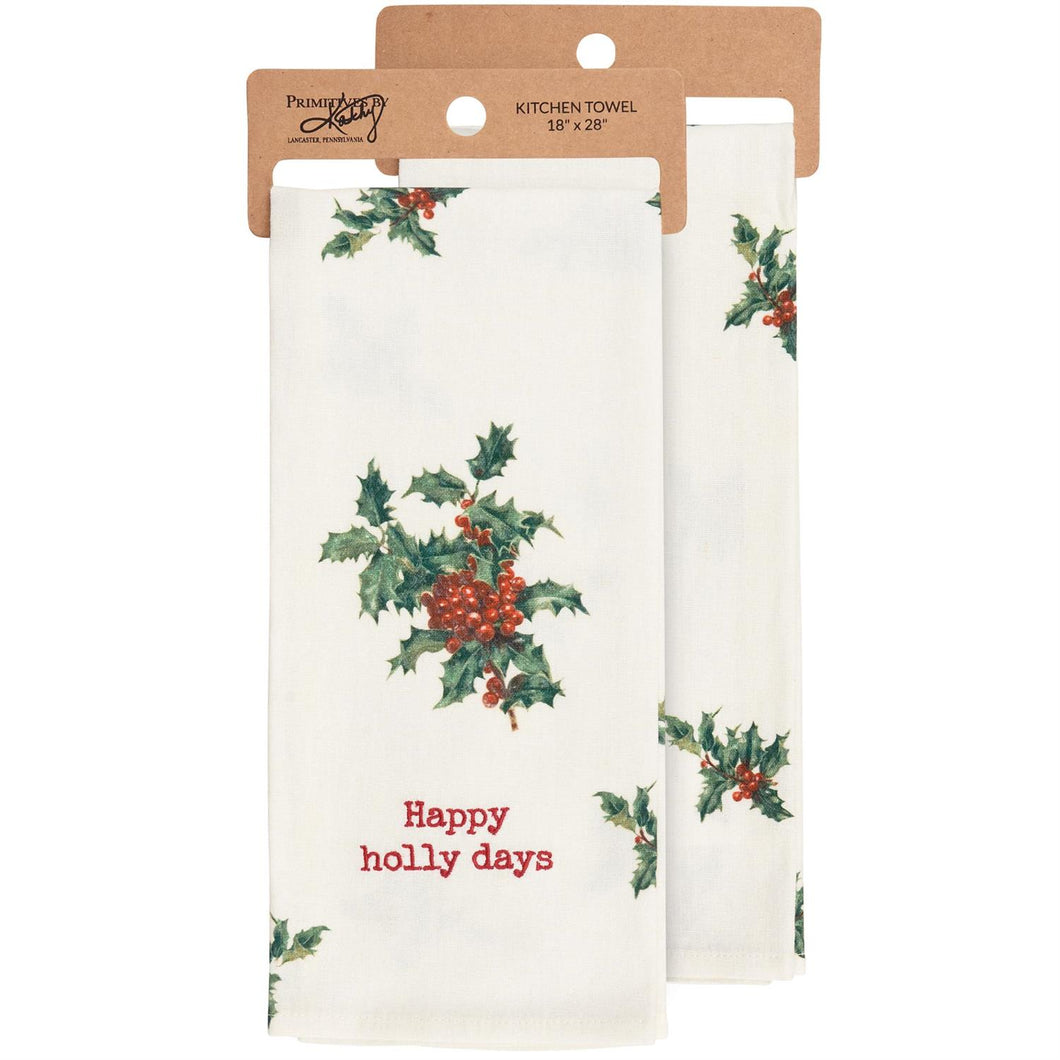 Holly Days Kitchen Towel