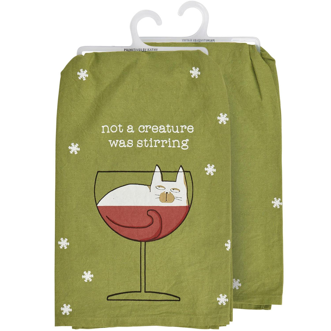 Not A Creature Kitchen Towel