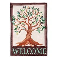 Tree of Life Applique Garden Flag
