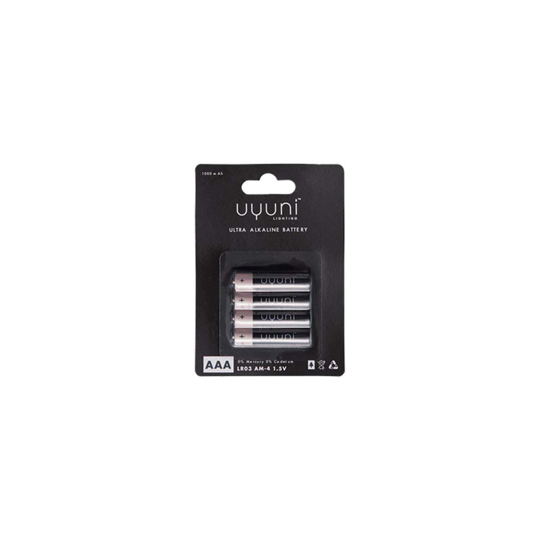 AAA Battery, 1,5V, 1000mAh, 4-pack