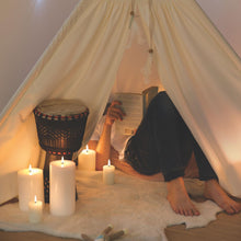 Load image into Gallery viewer, LED Pillar Candle, Ivory, Smooth, 3 x 6&quot;
