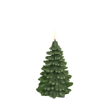 Load image into Gallery viewer, LED Candle Christmas Tree, Olive Green, Smooth, 3.9&quot; x 5.9&quot;
