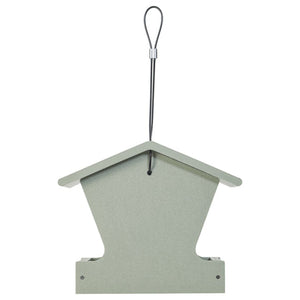 Small Hopper Feeder in Sage Green Recycled Plastic