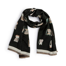 Load image into Gallery viewer, Cat Print Scarf
