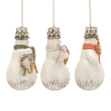 Load image into Gallery viewer, Snowman Sparkle Paper Pulp Orn
