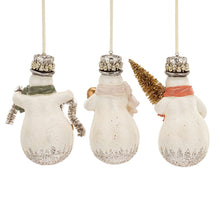 Load image into Gallery viewer, Snowman Sparkle Paper Pulp Orn
