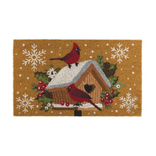Load image into Gallery viewer, Doormat Coir - Cardinal Birdhouse
