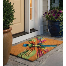 Load image into Gallery viewer, Doormat Coir - Rainbow Dragonfly
