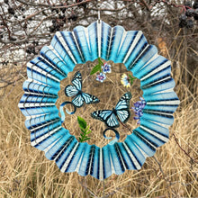 Load image into Gallery viewer, 3D Blue Butterfly Wind Spinner
