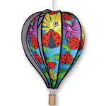 22" Hot Air Balloon with Ladybugs Spinner