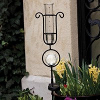 Load image into Gallery viewer, Garden of Wonder Rain Gauge with Solar Light
