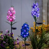 Load image into Gallery viewer, What She Shed Solar Lupine Garden Stake, 36&quot; H
