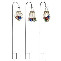 Load image into Gallery viewer, Joyful Traditions Garden Stake, Solar Garden Stake, Ornament Ball, 36&quot;H
