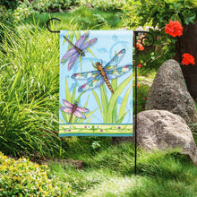 Load image into Gallery viewer, Dragonfly Days Garden Flag
