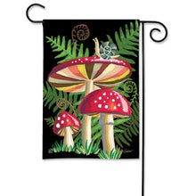 Load image into Gallery viewer, Snail's Mushroom Garden Flag
