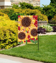 Load image into Gallery viewer, Playful Sunflowers Garden Flag
