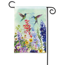 Load image into Gallery viewer, Spring Hummingbirds Garden Flag
