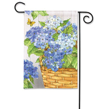 Load image into Gallery viewer, Hydrangea Basket Garden Flag
