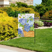 Load image into Gallery viewer, Hydrangea Basket Garden Flag
