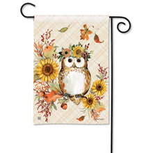 Load image into Gallery viewer, Autumn Owl Garden Flag
