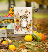 Load image into Gallery viewer, Autumn Owl Garden Flag
