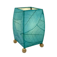 Load image into Gallery viewer, Mini Square Cocoa Leaf Lamp Sea Blue

