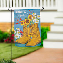 Load image into Gallery viewer, Western Boots Suede Garden Flag
