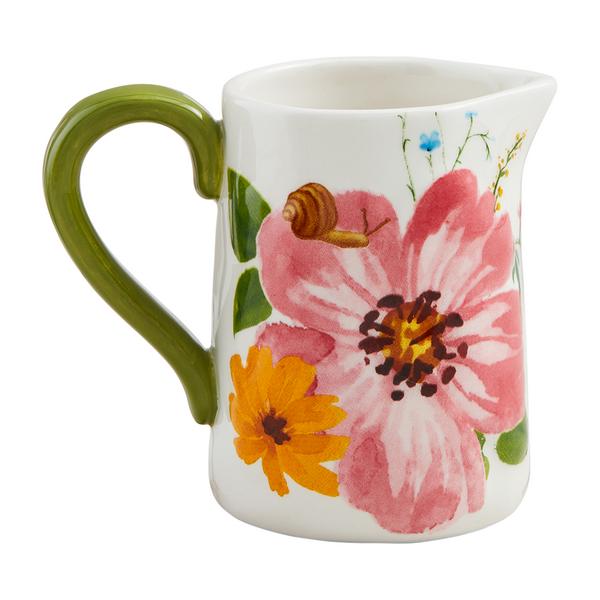 Small Floral Pitcher Bug Bud Vase