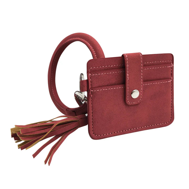 Cali Bangle Credit Card Wallet - Red