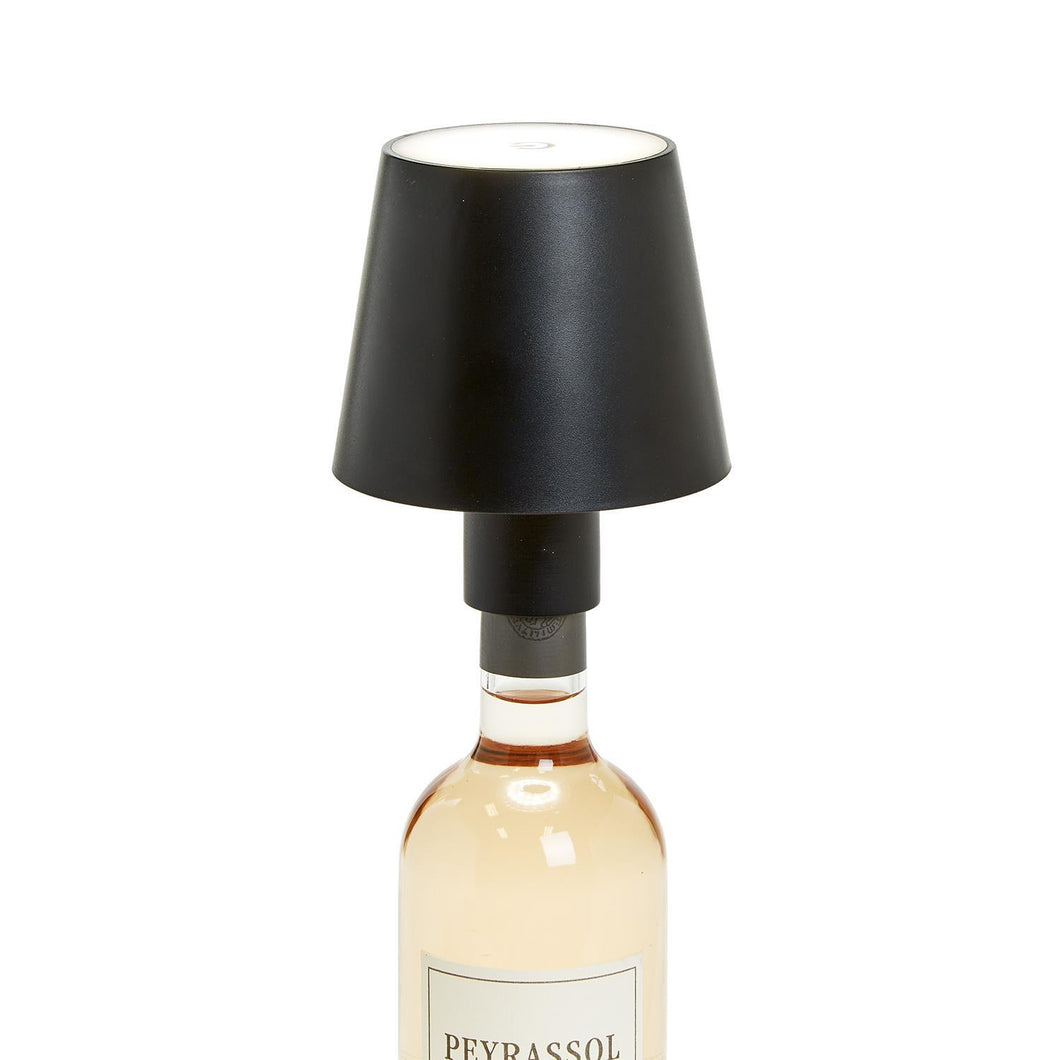 LED Touchable Lampshade with Bottle Stopper in Black
