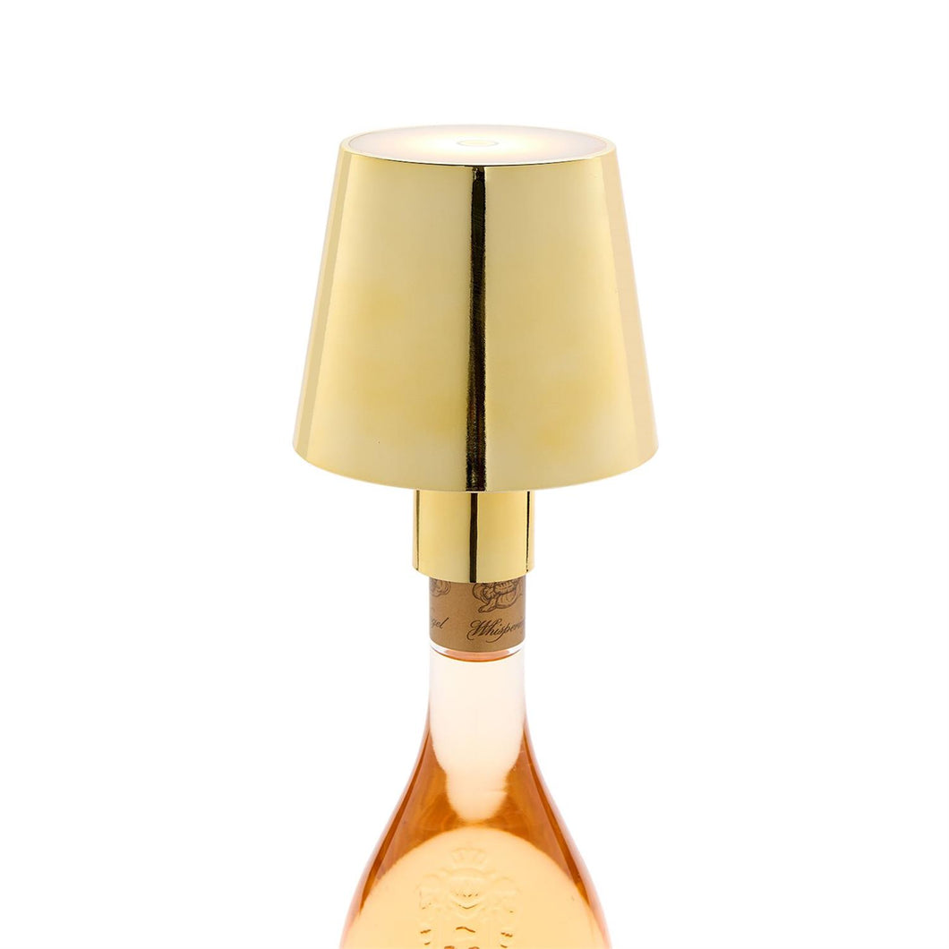 LED Touchable Lampshade with Bottle Stopper in Gold