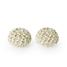 Load image into Gallery viewer, White Hydrangea Flower Bud Vase / Taper Candle Holder
