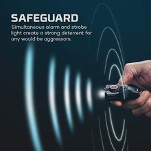 Load image into Gallery viewer, NEBO MYPAL Rechargeable Keychain Flashlight &amp; Safety Alarm - Black
