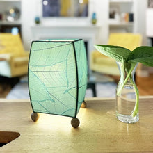 Load image into Gallery viewer, Mini Square Cocoa Leaf Lamp Sea Blue
