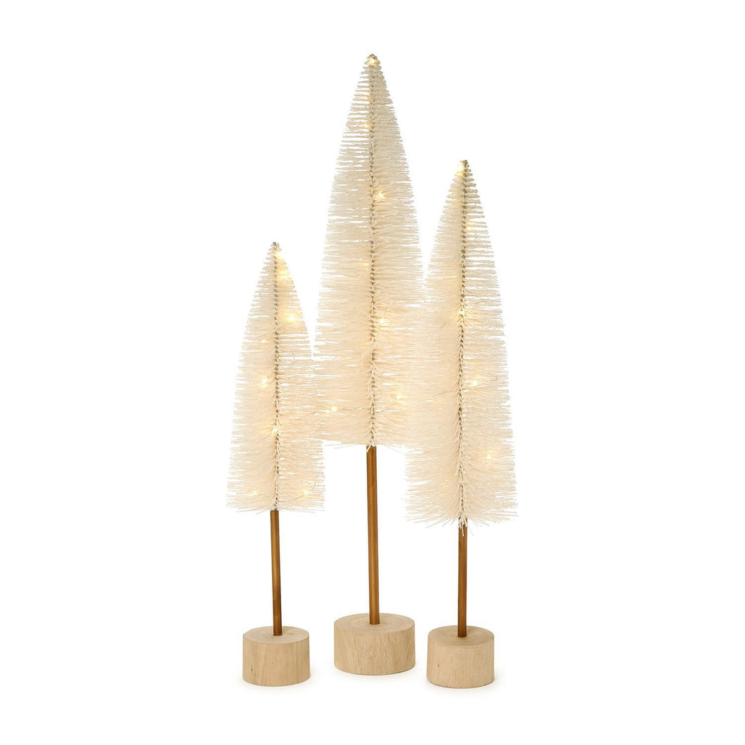 Natural Holidays Pre-Lit Large Trees - Set of 3