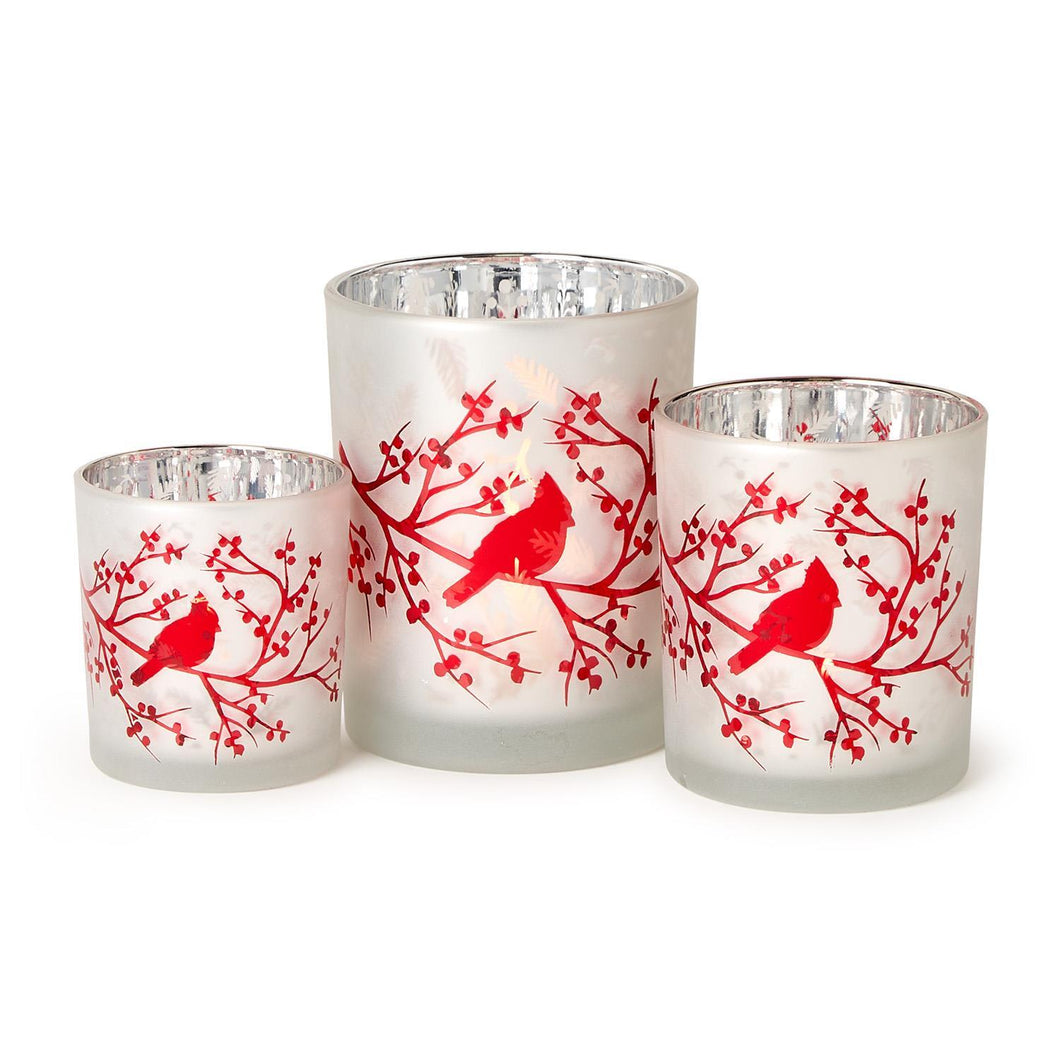 Red Cardinal Tealight Candleholder - Medium