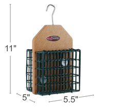 Load image into Gallery viewer, Recycled Double Hanging Suet Cage Feeder
