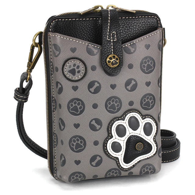 Chala Snap Crossbody - Paw Print