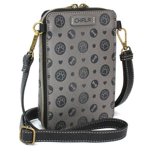 Chala Snap Crossbody - Paw Print