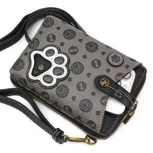 Chala Snap Crossbody - Paw Print