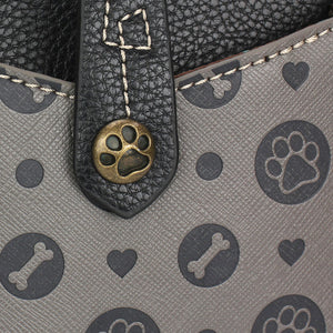 Chala Snap Crossbody - Paw Print