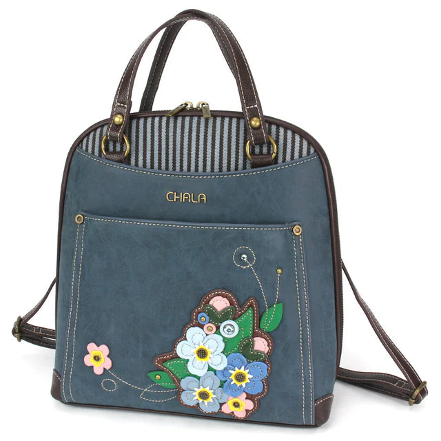 Chala Convertible Backpack Purse - Forget Me Not