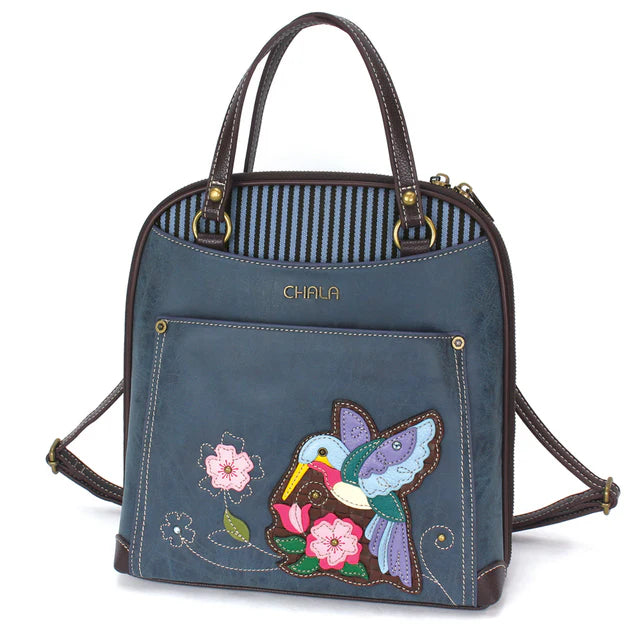 Chala Convertible Backpack Purse - Hummingbird