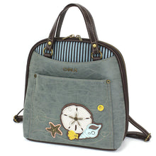 Load image into Gallery viewer, Chala Convertible Backpack Purse - Sand Dollar
