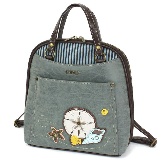 Chala Convertible Backpack Purse - Sand Dollar