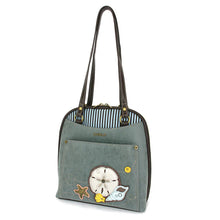 Load image into Gallery viewer, Chala Convertible Backpack Purse - Sand Dollar
