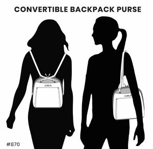 Chala Convertible Backpack Purse - Forget Me Not
