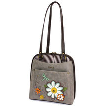 Load image into Gallery viewer, Chala Convertible Backpack Purse - Daisy Gray
