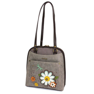 Chala Convertible Backpack Purse - Daisy Gray