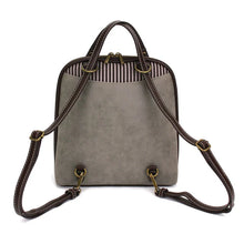 Load image into Gallery viewer, Chala Convertible Backpack Purse - Daisy Gray
